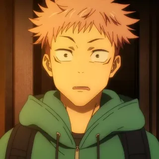 💥 Yuji Itadori Jujutsu Kaisen Anime, Manga, Jujutsu Kaisen, Yuji Itadori, Personaggio telegram sticker