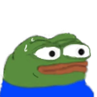 😰 Pepe the Frog Pepe, frog, meme, internet meme, nervous, sweating telegram sticker