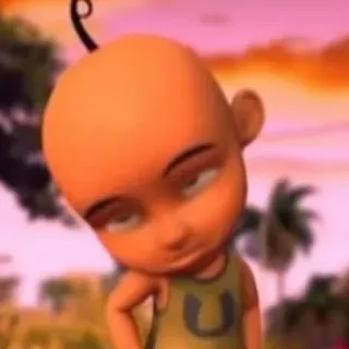 🏁 Upin Мультфильм, Персонаж, Upin Ipin, Анимация, Индонезия, Малайзия telegram sticker