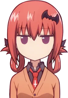 😶 Satania Gabriel Dropout anime, cartoon, devil, Satania, Gabriel Dropout whatsapp sticker