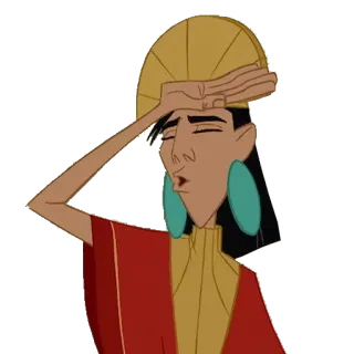 😙 Kuzco The Emperor's New Groove disney, desenho animado, kuzco, a nova onda do imperador, engraçado telegram sticker