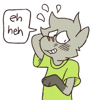 😓 eh heh embarrassed, nervous, sweat, cartoon, eh heh, sticker whatsapp sticker