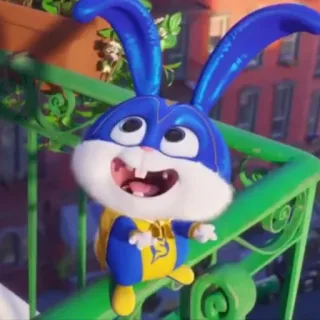 🐰 Snowball The Secret Life of Pets Cartone animato, Animale, Coniglio, Coniglietto, Personaggio, Pets - Vita da animali, Carino whatsapp sticker