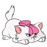 😼 Marie The Aristocats gato, gatinho, desenho animado, bravo, Marie, Os Aristogatos, Disney telegram sticker