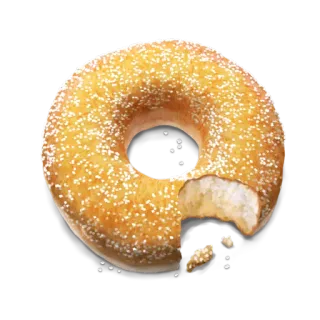 🍩 ドーナツ, 食べ物, デザート, 甘い, お菓子, スナック telegram sticker