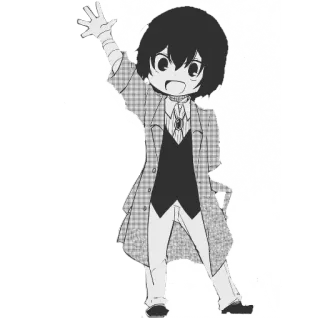 ✨ Osamu Dazai Bungo Stray Dogs Anime, Manga, Bungo Stray Dogs, Osamu Dazai, Chibi telegram sticker