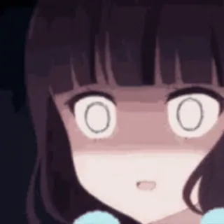 🚀 anime, girl, shocked, scared, emotional telegram sticker