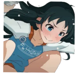 😝 FLYHIGH anime, girl, sports, cartoon telegram sticker