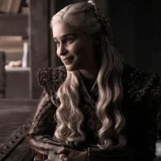 😐 Daenerys Targaryen Game of Thrones Daenerys, Game of Thrones, fantaisie, personnage, blonde, reine telegram sticker