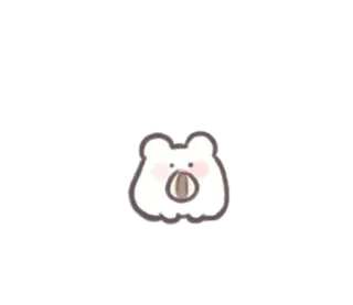 ☁️ beruang, imut, binatang, kartun telegram sticker