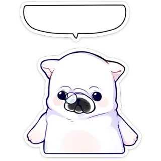 ⭐ perro, animal, lindo, pegatina, dibujo animado, cachorro, ilustración telegram sticker