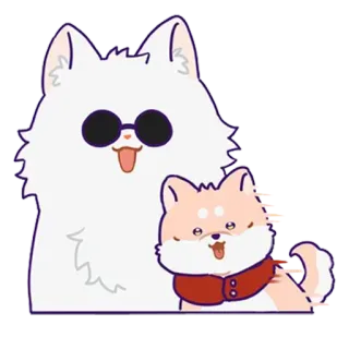 😨 cão, filhote, fofo, animal, kawaii, animal de estimação whatsapp sticker