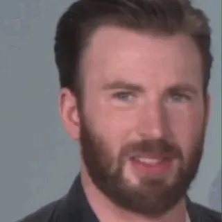 🌪 Chris Evans ator, sorriso, homem, rosto, barba telegram sticker