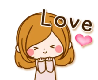 👩‍❤️‍👨 Love любовь, сердце, милый, женщина, мультфильм telegram sticker