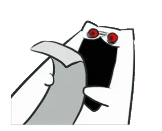 😱 gato, enojado, meme, gracioso, animal, aterrador, terror telegram sticker