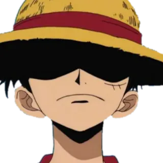 😤 Monkey D. Luffy One Piece アニメ, ワンピース, モンキー・D・ルフィ, 麦わら帽子 telegram sticker