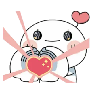 💓 love, heart, cute, cartoon, adorable, affection, kawaii telegram sticker