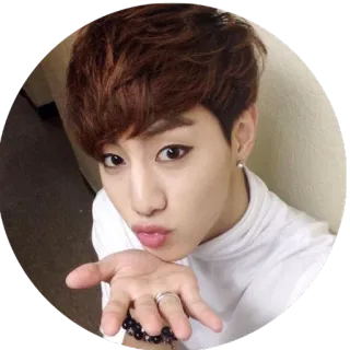 😘 pessoa, homem, coreano, fofo, beijo, mandando beijo, retrato telegram sticker