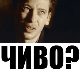 ⁉️ ЧИВО? russo, slang, cosa, espressione, confuso, meme whatsapp sticker