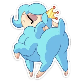 🙅‍♂️ Cartoon, Figur, Krone, Tier, Süß, Prinzessin telegram sticker
