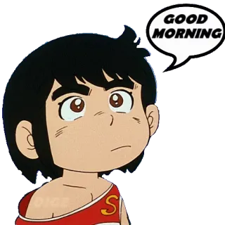 🛏 GOOD MORNING cartoon, morning, greeting, good morning, anime, character telegram sticker