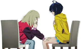 🥚 Anime, Charakter, Freundschaft, Mädchen telegram sticker