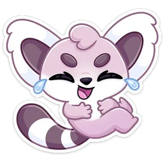 😂 동물, 포유류, 만화, 행복한, 즐거운, 귀여운, 일러스트 telegram sticker