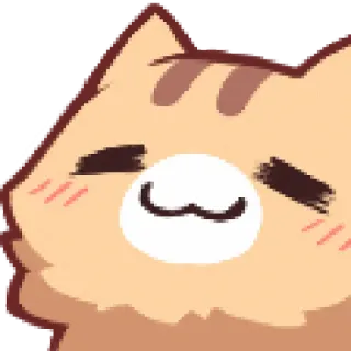 ☺️ kat, dier, schattig, sticker telegram sticker