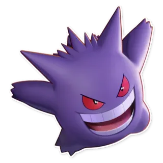 💨 Gengar Pokemon Ectoplasma, Pokémon, fantôme, monstre, créature, animé telegram sticker