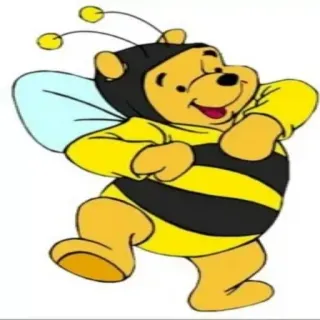 😝 Winnie the Pooh Winnie the Pooh, Bee, Cartoon character, Honey, Disney telegram sticker
