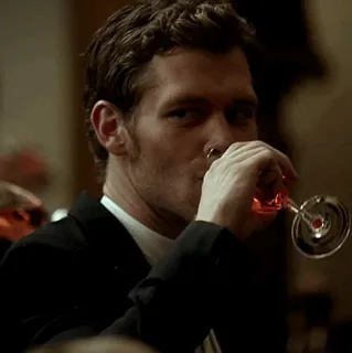 🧁 man, wine, drinking, suit telegram sticker