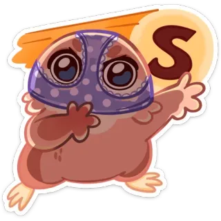 😎 S animal, cartoon, cute, sticker telegram sticker
