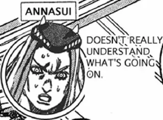 😶 Annasui ANNASUI
DOESN'T REALLY
UNDERSTAND
WHAT'S GOING
ON. Manga, Anime, Annasui, BD whatsapp sticker