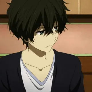 🎐 Houtarou Oreki Hyouka 애니메이션, 소년, 빙과, 오레키 호타로 telegram sticker