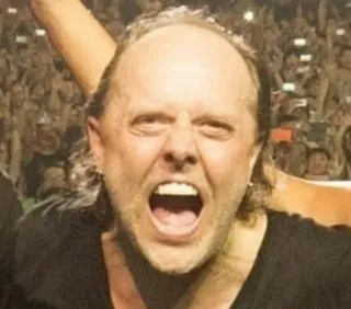 😲 Lars Ulrich musicista, batterista, Metallica, rock, band telegram sticker