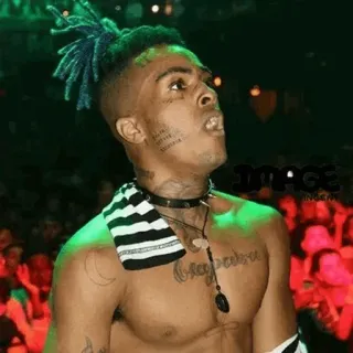 🖤 XXXTentacion rapper, muzikant, xxxtentacion, Jahseh Onfroy telegram sticker