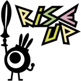☝ RISE UP rise, up, motivational, riseup, cartoon telegram sticker