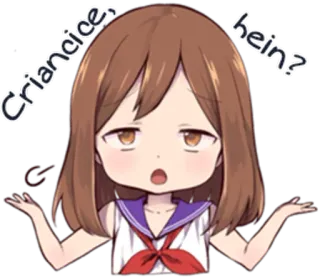 😒 Criancice, hein? Anime, Manga, Mädchen, Frage, Denken telegram sticker
