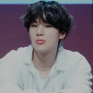 💮 persona, hombre, sacando la lengua, retrato, k-pop, ídolo whatsapp sticker