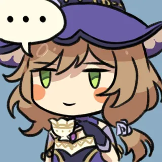 😀 Lisa Genshin Impact ... Anime, Genshin Impact, Lisa, Personnage jeu vidéo, Kawaii, Sticker whatsapp sticker