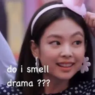 😮 Jennie do i smell drama ??? Meme, Drama, K-Pop, Reaktion, Lustig, Jennie Kim, Blackpink telegram sticker