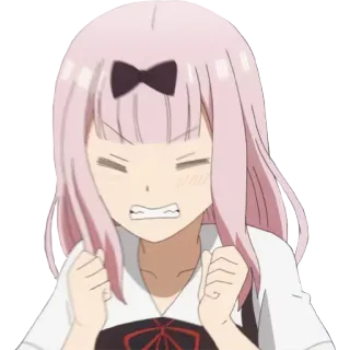 😠 Chika Fujiwara Kaguya-sama: Love Is War Anime, Chika, Kawaii, Mignon, Kaguya-sama, Manga, Drôle telegram sticker