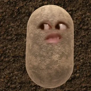 🥔 Kartoffel, Augen, lustig, animiert, Essen whatsapp sticker