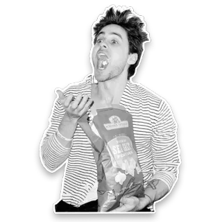 🍴 Sole Mio Popcorn man, eating, popcorn, snack telegram sticker