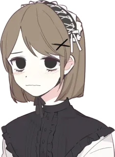 😳 Anime, Maid, Dessin animé, Portrait telegram sticker