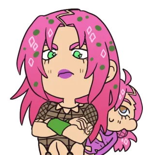 😠 Diavolo JoJo's Bizarre Adventure animé, jojo, diavolo, personnage, dessin animé telegram sticker