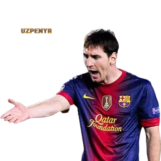 😠 Messi UZPENYA ฟุตบอล, นักฟุตบอล, นักกีฬา, บาร์เซโลนา, ลิโอเนล เมสซี telegram sticker