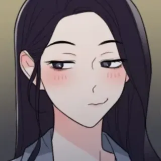🔖 dibujos animados, mujer, presumida, anime, personaje whatsapp sticker