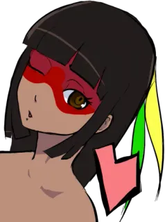 😉 애니메이션, 토종, 소녀, 만화, 일러스트 telegram sticker
