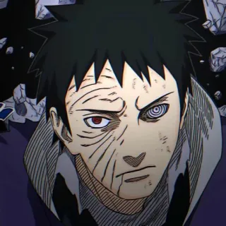 💜 Obito Uchiha Naruto アニメ, マンガ, オビト・ウチハ, ナルト, 写輪眼, 忍者, 悪役 telegram sticker